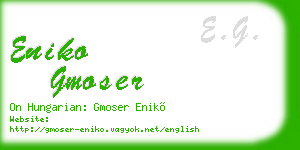 eniko gmoser business card