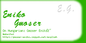 eniko gmoser business card